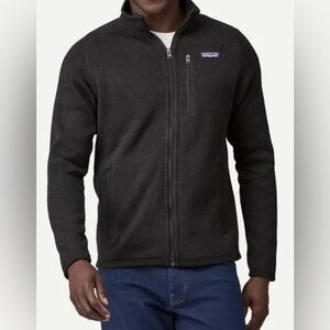 New Patagonia Better Sweater Fleece Jacket Full Zip Men's Black, Medium $169